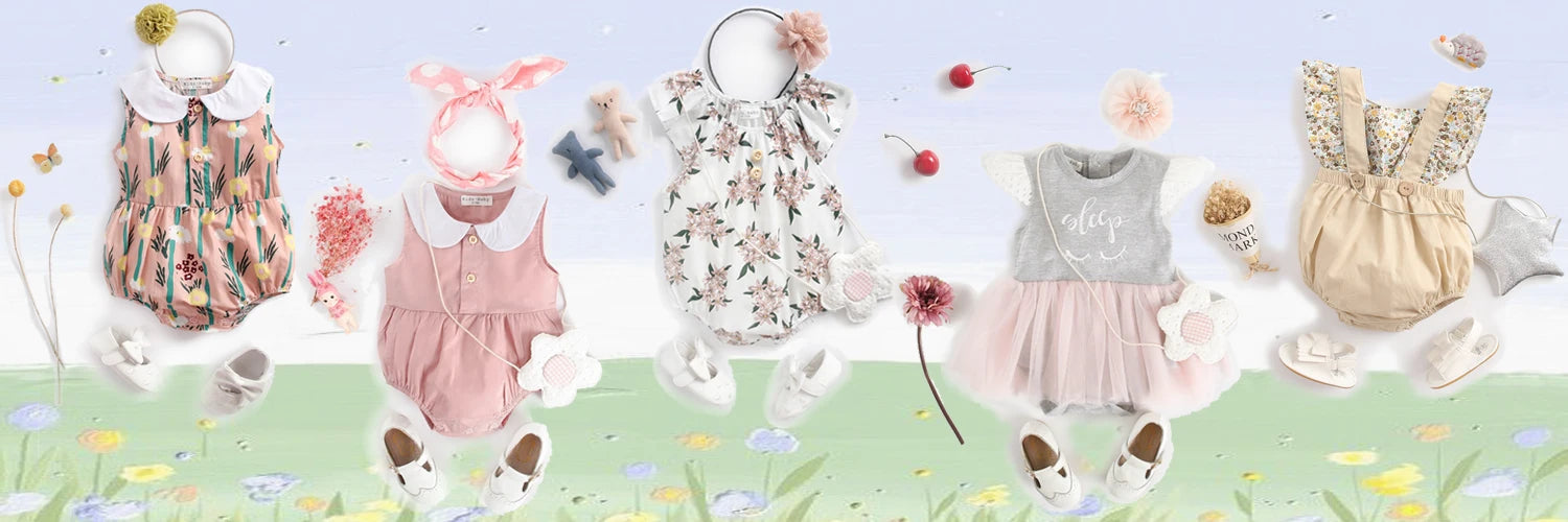 Sanlutoz Suave Bebê Meninos Verão Manga Curta Bodysuits Padrão Bonito Infantis Macacões Roupas