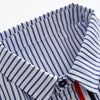 Conjunto de camisa e calça listrada de manga curta infantil, roupa de bebê, cavalheiros, terno elegante, roupa de treino infantil, menino, casual, verão