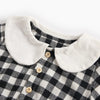 Sanlutoz Bodysuits para bebês fofos xadrez roupas para meninas manga comprida outono macacões para bebês