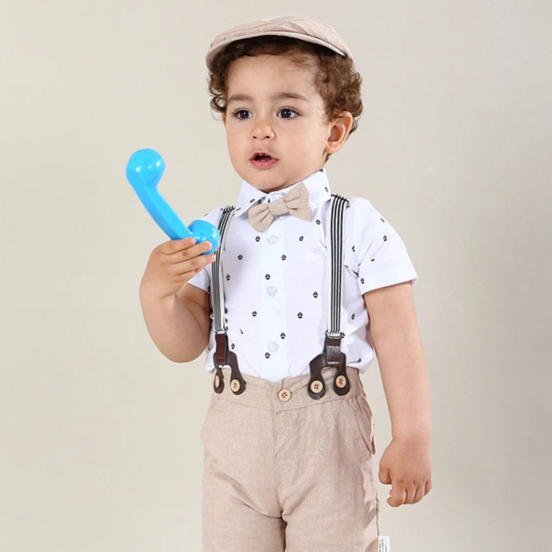 Bebê menino roupas terno recém-nascido bonito macacão arco conjunto festival de aniversário presente macacão chapéu da criança meninos roupa de casamento vestido