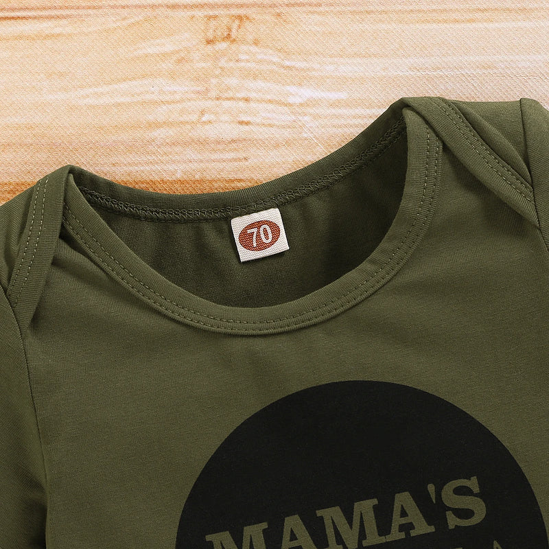 Conjunto de roupas camufladas de manga curta, 3 peças, com chapéu, roupas para bebês recém-nascidos, verão, esportes de rua, terno para crianças de 0 a 18 meses