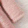 Lioraitiin criança bebê menina outono inverno roupas sherpa trench coat velo vestido de princesa casaco jaqueta crianças sobretudo