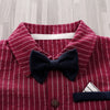 1 peça macacão de bebê menino estilo formal manga curta estampa de tira roupas de verão