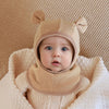 Chapéus de bebê cachecol conjunto inverno criança polar velo balaclavas infantil bonito proteção de orelha chapéus bebê meninos/meninas bonés quentes cachecol conjunto