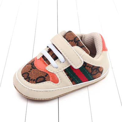 Recreativo infantil meninas e meninos tênis recreativo batismo antiderrapante sapatos de caminhada moda 0-18m sapatos esportivos casuais