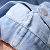 Casaco jeans de peito único, manga comprida, casaco casual de lapela, bolso simples, masculino, primavera e outono, 1-8 anos, 2022