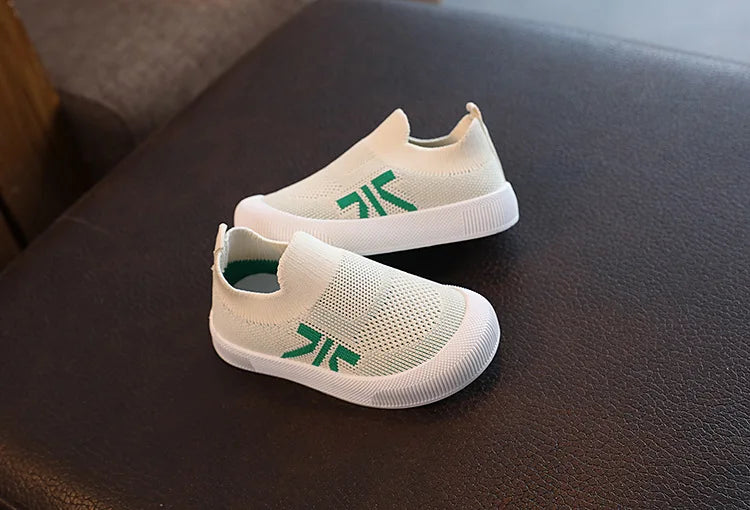 Sapato de meias de malha infantil, tênis de sola macia, tênis antiderrapante, respirável, leve, meninos, meninas, crianças, criança