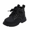 Crianças inverno novo grosso de pelúcia quente botas de neve sapatos de algodão crianças bebê outono único botas moda bota de couro do plutônio