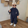 Milancel carta impressão macacão, criança roupa, zíper frontal, macacões infantis, roupas de bebê, outono
