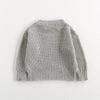 Baby O Neck Knit Pullover, Malhas Meninos e Meninas, Roupas Meninas Breve, 2 Cores, Outono