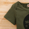 Conjunto de roupas camufladas de manga curta, 3 peças, com chapéu, roupas para bebês recém-nascidos, verão, esportes de rua, terno para crianças de 0 a 18 meses