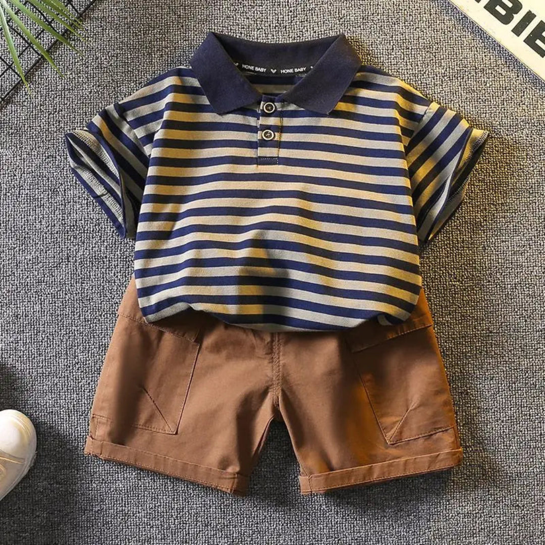 Verão de alta qualidade roupas do bebê meninos ternos versão coreana moda crianças meninas conjuntos camiseta confortável algodão puro