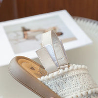 Meninas verão sapatos de praia estilo étnico crianças sandálias casuais sola macia moda crianças retro princesa sapatos verão novo