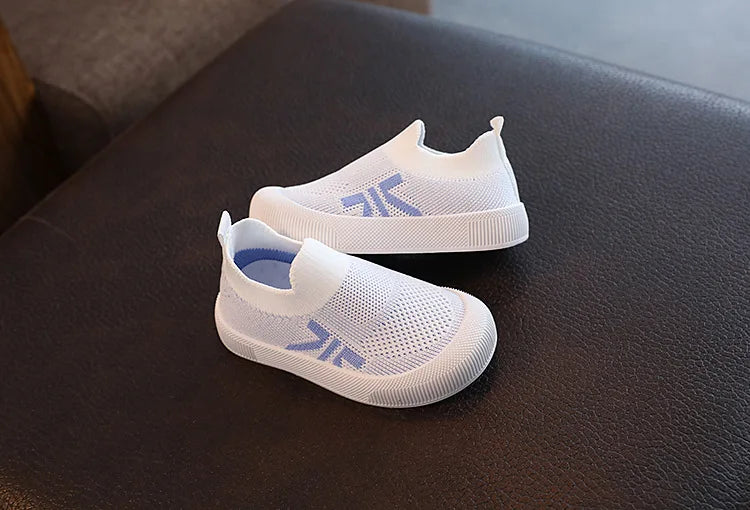 Sapato de meias de malha infantil, tênis de sola macia, tênis antiderrapante, respirável, leve, meninos, meninas, crianças, criança