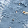Novas crianças moda meninos denim conjuntos de roupas casuais camisas listradas shorts 2 pçs crianças terno ao ar livre da criança terno 0-5 anos