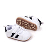 Sapatilhas de couro com sola macia para recém-nascidos, primeiro andador antiderrapante, sapatos infantis casuais, bebês meninos e meninas, novos para primavera e outono