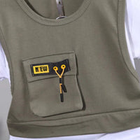 Moda verão crianças retalhos roupas bebê menino menina bolso t camisa shorts 2 pc/set criança casual roupas esportivas crianças agasalhos