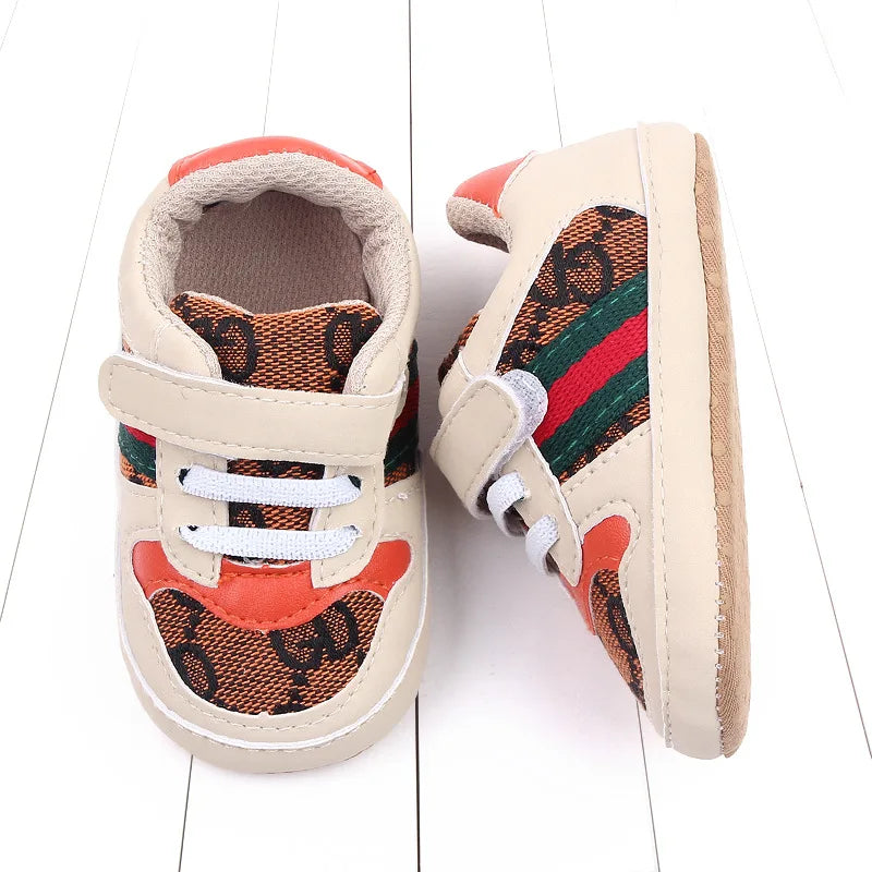 Recreativo infantil meninas e meninos tênis recreativo batismo antiderrapante sapatos de caminhada moda 0-18m sapatos esportivos casuais