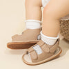Novas sandálias do bebê sapatos de bebê menino menina sandálias pu sola de fundo macio anti-deslizamento infantil primeiro walker sapatos de berço mocassins recém-nascidos
