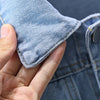 Casaco jeans de peito único, manga comprida, casaco casual de lapela, bolso simples, masculino, primavera e outono, 1-8 anos, 2022