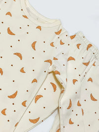 Conjunto de roupas infantis de algodão para meninos e meninas de 1 a 6 anos, roupa casual com calça superior e calça, conjunto de pijama de 2 peças para crianças