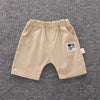 Verão bebê menino conjuntos de roupas moda urso bordado manga curta camiseta + shorts crianças 2 pçs terno 1-5y menina crianças conjunto esportivo
