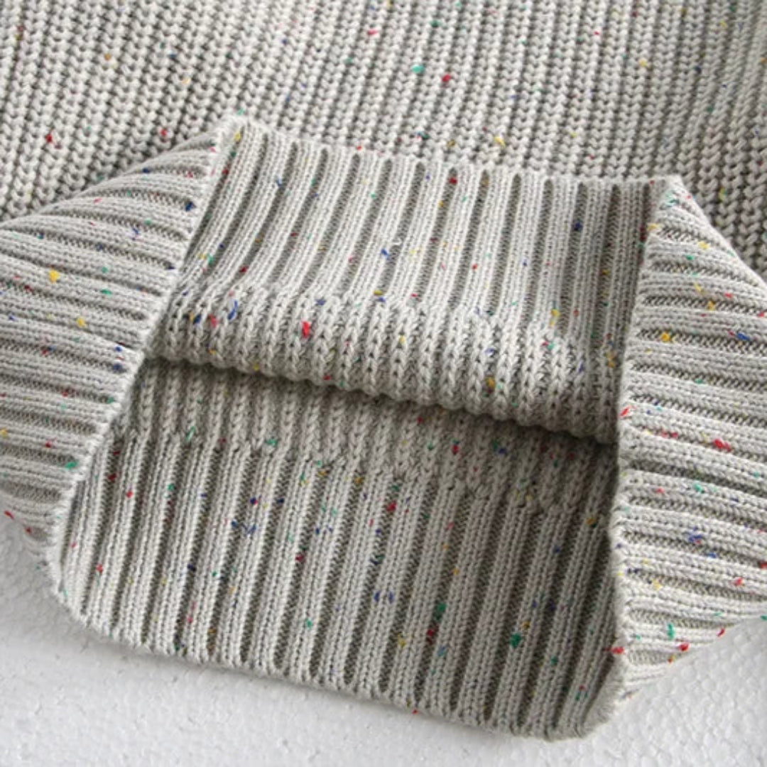 Baby O Neck Knit Pullover, Malhas Meninos e Meninas, Roupas Meninas Breve, 2 Cores, Outono