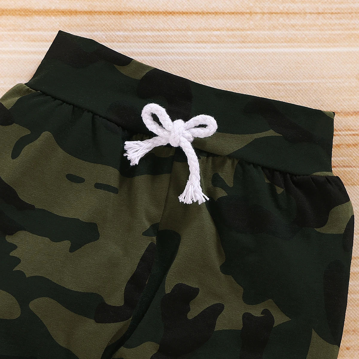 Conjunto de roupas camufladas de manga curta, 3 peças, com chapéu, roupas para bebês recém-nascidos, verão, esportes de rua, terno para crianças de 0 a 18 meses