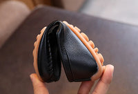 Meninos sapatos primavera outono crianças oxfords meninos deslizamento em apartamentos sapatos de couro macio do plutônio da criança preto branco mocassins para menino