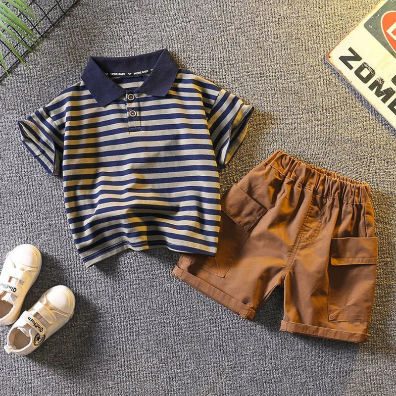 Verão de alta qualidade roupas do bebê meninos ternos versão coreana moda crianças meninas conjuntos camiseta confortável algodão puro