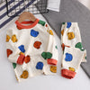 Conjunto de roupas infantis de algodão para meninos e meninas de 1 a 6 anos, roupa casual com calça superior e calça, conjunto de pijama de 2 peças para crianças