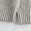 Baby O Neck Knit Pullover, Malhas Meninos e Meninas, Roupas Meninas Breve, 2 Cores, Outono
