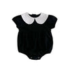 MILANCEL-Bodysuit patchwork para meninas infantis, roupas de bebê, fofas, colarinho Peter Pan, outwear para criança, 0-2 Y, verão, 2022