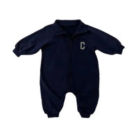 Milancel carta impressão macacão, criança roupa, zíper frontal, macacões infantis, roupas de bebê, outono