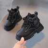 Crianças inverno novo grosso de pelúcia quente botas de neve sapatos de algodão crianças bebê outono único botas moda bota de couro do plutônio