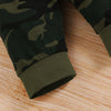 Conjunto de roupas camufladas de manga curta, 3 peças, com chapéu, roupas para bebês recém-nascidos, verão, esportes de rua, terno para crianças de 0 a 18 meses