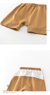 Milancel novo conjunto de roupas de bebê de verão 0-3t desenhos animados cães bloco de cores meninos colete + shorts roupa infantil 2 peças