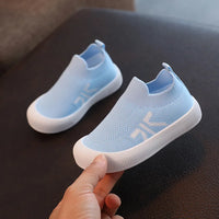 Sapato de meias de malha infantil, tênis de sola macia, tênis antiderrapante, respirável, leve, meninos, meninas, crianças, criança