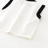 Milancel novo conjunto de roupas de verão para bebês meninos colete com estampa de leão + shorts com estampa de pata 3-24 meses roupa confortável para meninas pequenas 2 peças