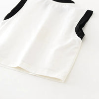 Milancel novo conjunto de roupas de verão para bebês meninos colete com estampa de leão + shorts com estampa de pata 3-24 meses roupa confortável para meninas pequenas 2 peças