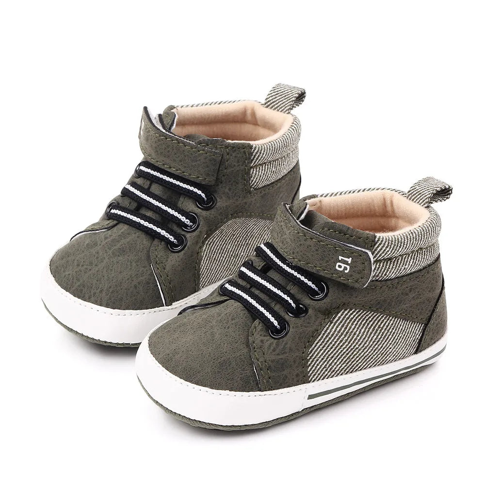 Tênis de bebê causal sapatos de alta qualidade macio e quente antiderrapante para primavera e outono 0-18 meses recém-nascido primeiro passo sapatos de bebê