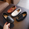 Meninos sapatos primavera outono crianças oxfords meninos deslizamento em apartamentos sapatos de couro macio do plutônio da criança preto branco mocassins para menino