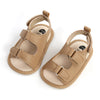 Novas sandálias do bebê sapatos de bebê menino menina sandálias pu sola de fundo macio anti-deslizamento infantil primeiro walker sapatos de berço mocassins recém-nascidos