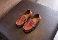 Meninos sapatos primavera outono crianças oxfords meninos deslizamento em apartamentos sapatos de couro macio do plutônio da criança preto branco mocassins para menino