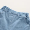 Novas crianças moda meninos denim conjuntos de roupas casuais camisas listradas shorts 2 pçs crianças terno ao ar livre da criança terno 0-5 anos