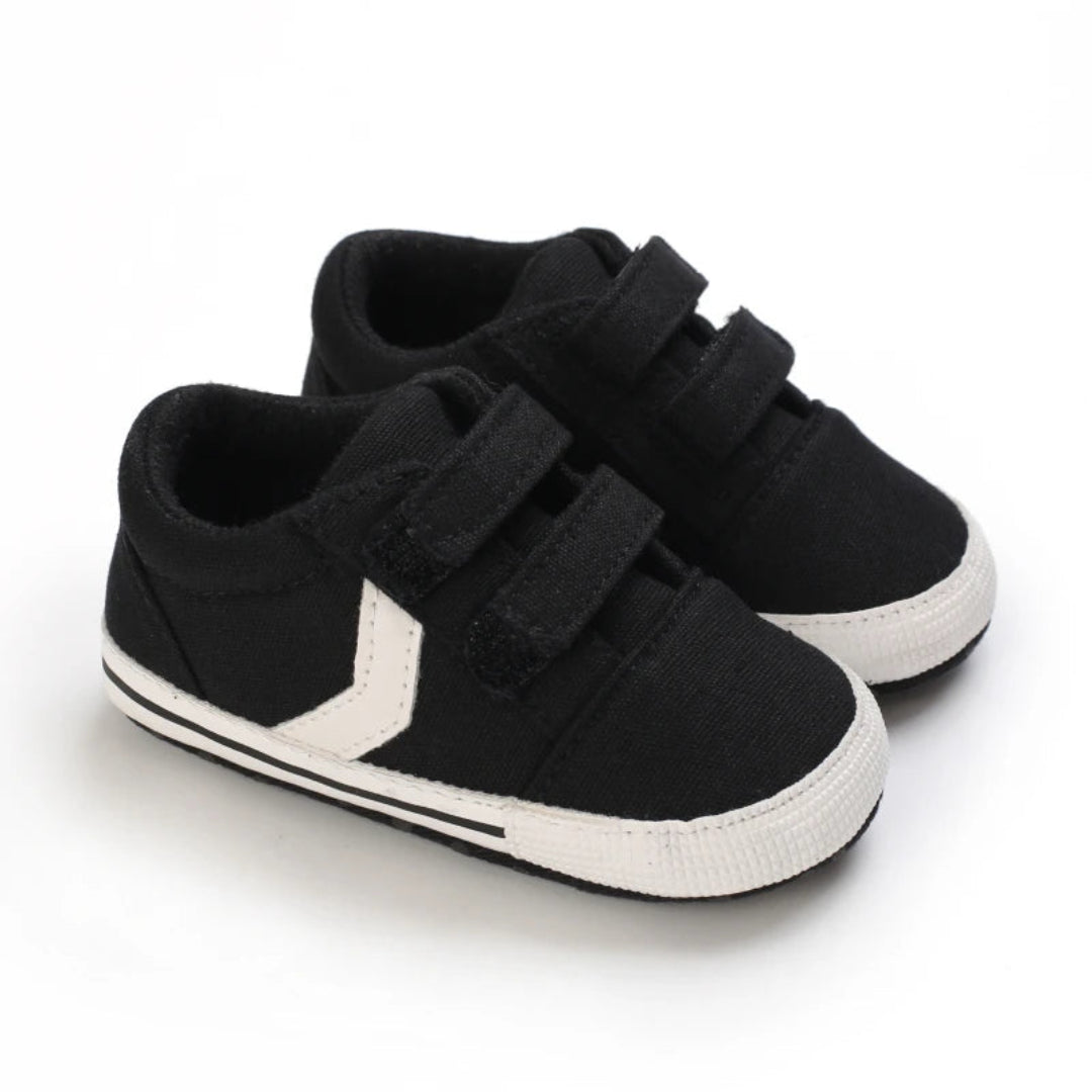 Venda quente sapatos de bebê clássico sola macia sapatos recém-nascidos casuais moda sapatos esportivos infantil da criança tiras cor sólida sapatos berço