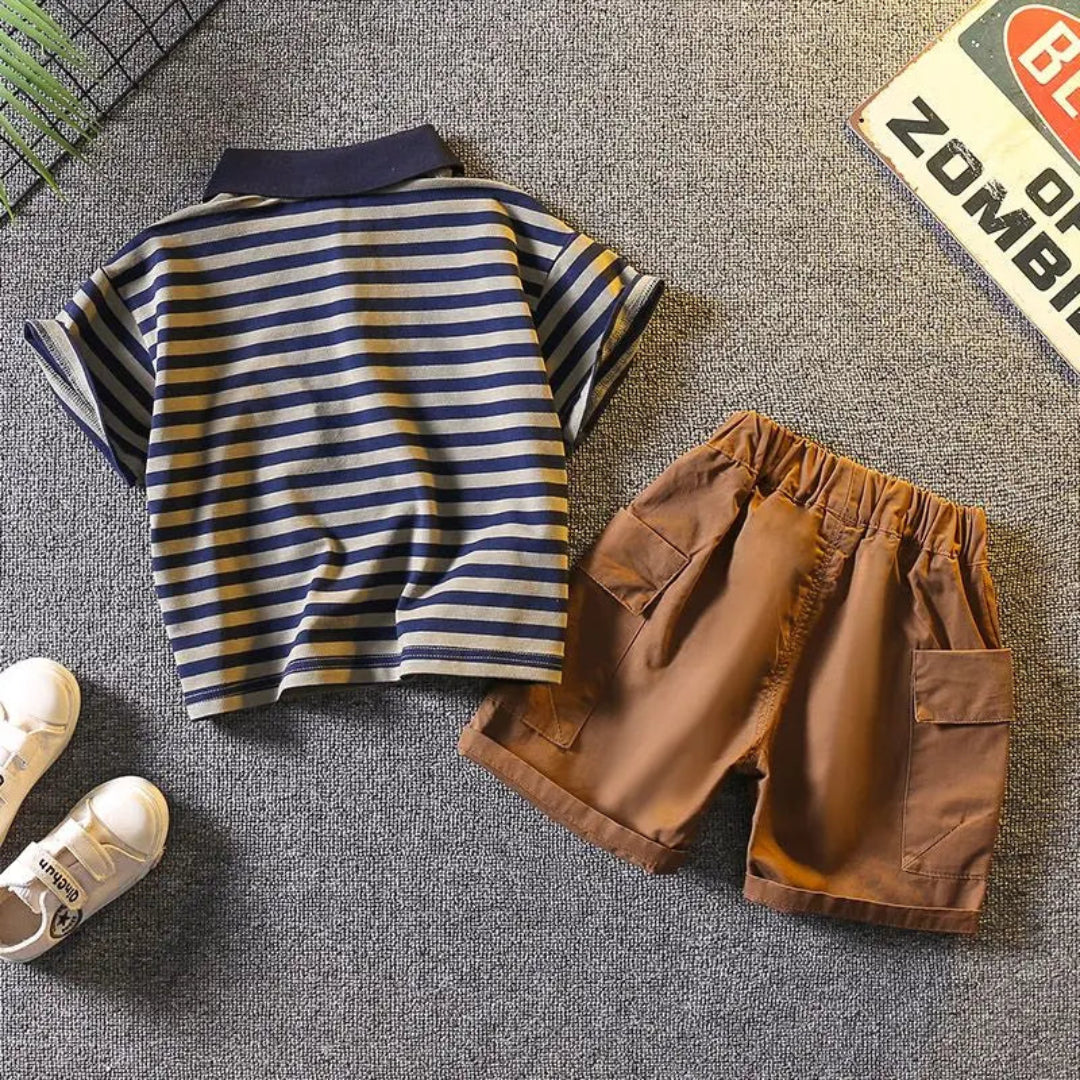 Verão de alta qualidade roupas do bebê meninos ternos versão coreana moda crianças meninas conjuntos camiseta confortável algodão puro