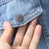 Casaco jeans de peito único, manga comprida, casaco casual de lapela, bolso simples, masculino, primavera e outono, 1-8 anos, 2022