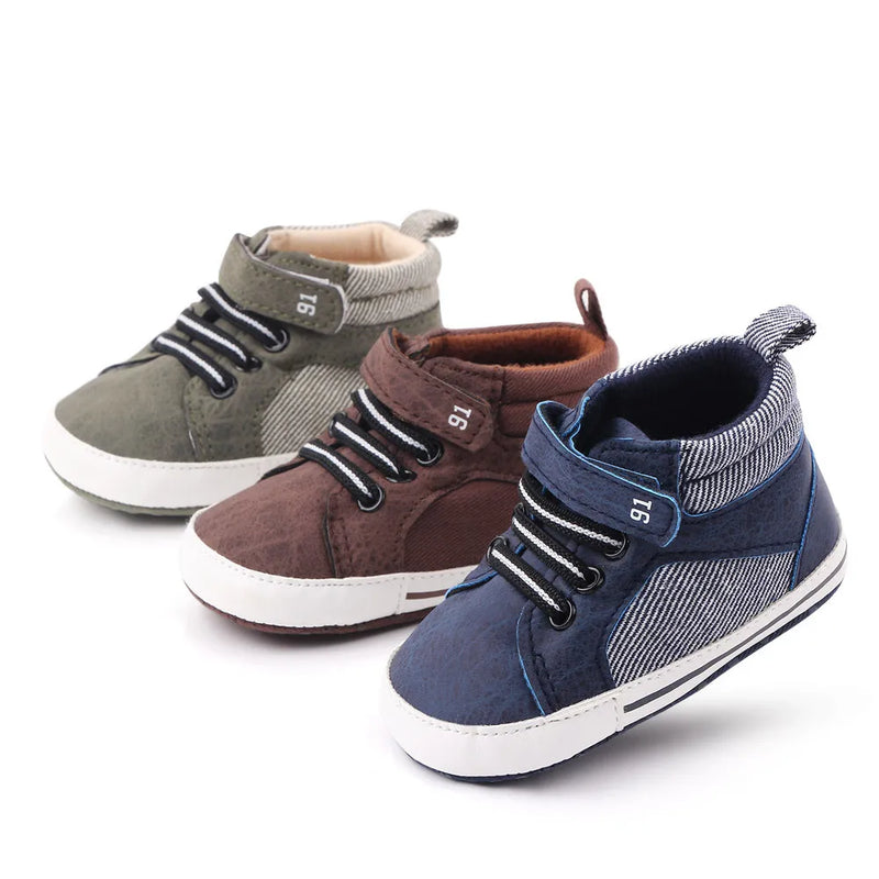 Tênis de bebê causal sapatos de alta qualidade macio e quente antiderrapante para primavera e outono 0-18 meses recém-nascido primeiro passo sapatos de bebê